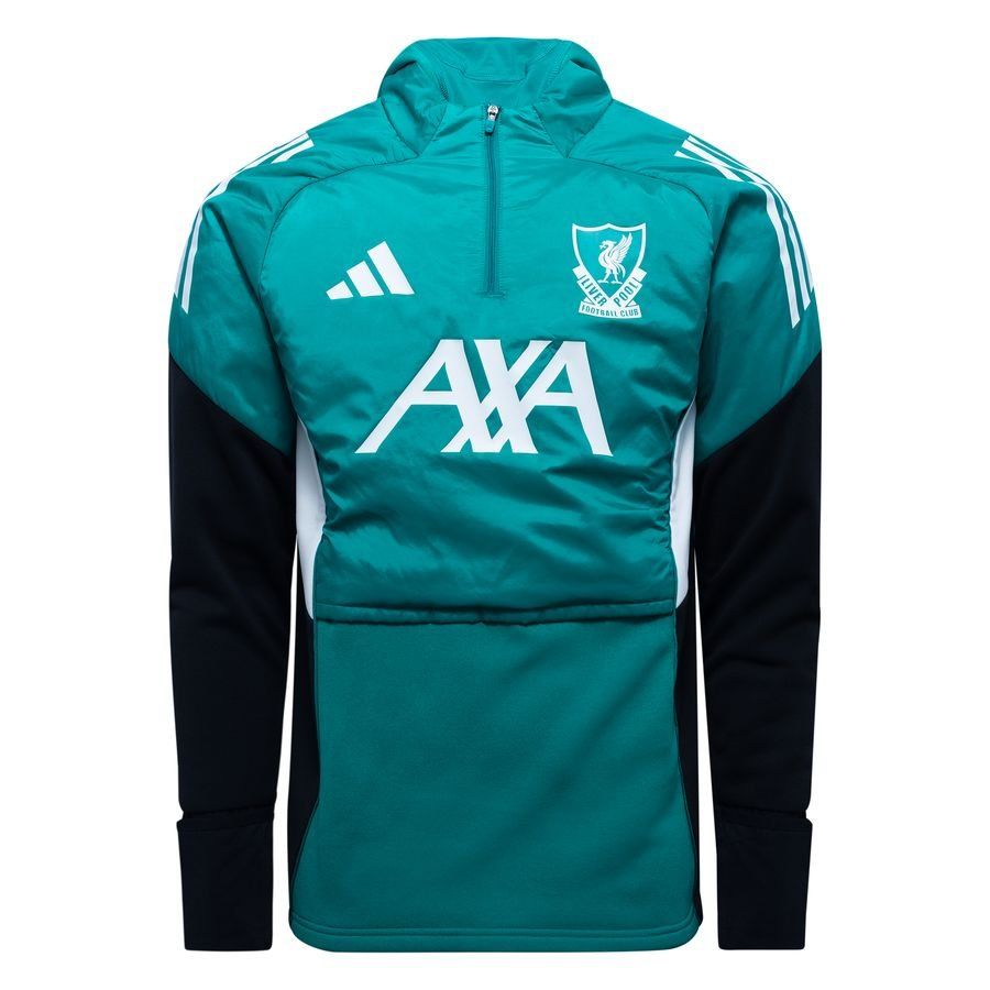 Liverpool Training Shirt Tiro 25 EU Winterized - Sea Green/Black/White - Men's-SoccerKits Hub | Buy Soccer Jerseys Online